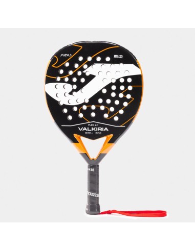 Pala de pádel Valkiria Flex negro naranja flúor