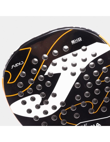Pala de pádel Valkiria Flex negro naranja flúor