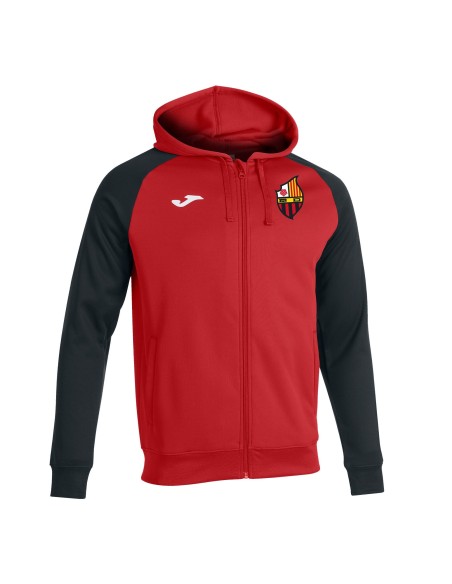 Jaqueta amb Caputxa Academy IV Rojo i Negre | Club Reus Deportiu